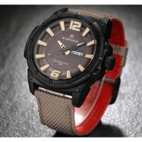 ราคา นาฬิกา naviforce แท้นาฬิกาข้อมือผู้ชาย สีน้ำตาลอ่อนสายผ้า รุ่นNF9066-BROW (59969785)