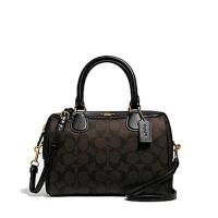 ราคา COACH กระเป๋า MINI BENNETT SATCHEL IN SIGNATURE CANVAS F32203 IMAA8 (BROWN/BLACK) (1440065270)