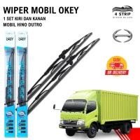 ราคา Hino Dutro ใบปัดน้ําฝนโครงเหล็กทําความสะอาดกระจกรถยนต์ 1 ชุดซ้ายและขวา (57351622360)