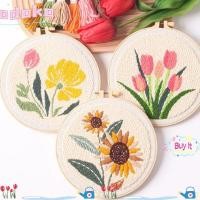 ราคา โอดากะ ทิวลิปดอกทานตะวันหมัดเข็มชุด,ทําเองของขวัญประทับตราผ้าหมัดเข็มเย็บปักถักร้อยชุด,ตกแต่งด้วยห่วงเส้นด้ายด้าย ทําเอง ชุดปัก (47303068935)