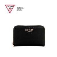 ราคา GUESS กระเป๋า รุ่น BG7898140 AMORETTE SLG MED ZIP AROUND ZIP WALLET สีดำ (43069607245)