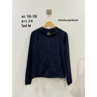 ราคา เสื้อแขนยาวกันยูวีสีกรม uniqlo airism ไซส์ M (40612598662)