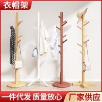 ราคา ราวแขวนเสื้อชั้นไม้เนื้อแข็งไม้แขวนเสื้อสร้างสรรค์ห้องนั่งเล่นไม้แขวนเสื้อที่เรียบง่ายแฟชั่นราวแขวนเสื้อผ้าขายส่ง (49751582751)