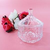 ราคา ถ้วยคริสตัล โหลแก้ว โหลแก้วอเนกประสงค์ ลายเพชร (2068943824)