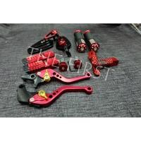 ราคา ชุดแต่ง (กระจกมองข้าง+มือเบรคมือครัชสีแดง MSX+ปอกมือแฮนด์+ พักเท้าหลังจระเข้สีแดง+พักเท้าหน้า) (2412731451)