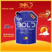 ราคา BOLD น้ำมันเครื่อง 4 ลิตร 10w30 กึ่งสังเคราะห์ เบนซิน SEMI-Synthetic API (25659601758)