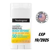 ราคา Neutrogena Purescreen+ Mineral Beach Defense Sunscreen Stick SPF 50 42g (26323957964)
