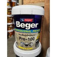 ราคา Beger Primer Pro-100 ขนาด 18 ลิตร เบเยอร์ ไพรเมอร์ โปร-100 สีรองพื้นปูนใหม่กันด่าง สูตรน้ำ (22960250978)