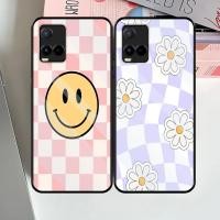 ราคา QT28 SoftGlass Shiny Glass 2D/3D Checkered Pattern สําหรับ Vivo Y21/Y21s/Y21e/Y33s - Current Case Casing Hp Kesing HandPhone Premium Glossy Hastens.Id (55751298109)