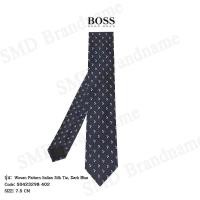 ราคา HUGO BOSS เนคไทผู้ชาย รุ่น Woven Pattern Italian Silk Tie, Dark Blue Code: 50423298 402 (19018004856)