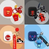ราคา for Marshall Minor IV Case Cartoon Hamburger Fries Keychain Cute Shoe Pendant Silicone Soft Case Suitable for Marshall Minor III Shockproof Shell Protective Sleeve (55903021498)