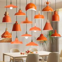 ราคา โคมไฟระย้าตกแต่งสีส้มสไตล์อุตสาหกรรม, โคมไฟจี้เหล็ก นํา โมเดิร์นเพดาน, ร้านอาหารหม้อไฟ, ร้านอาหาร, คาเฟ่ไฟแขวนเชิงพาณิชย์โคมไฟห้อย (41867752478)