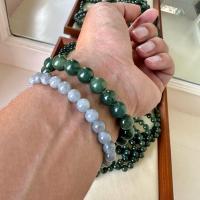 ราคา หินสีนำโชค 9JA-HGR สร้อยข้อมือหยกเขียว 9มิล ไหมยืด กำไลหยกแท้ หยกพม่า ข้อมือหยกแท้ Jadeite Type A หยกแท้100% (27035731575)