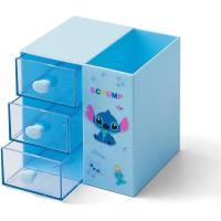 ราคา กล่องใส่ปากกา ดินสอ อเนกประสงค์ ลายการ์ตูน Stitch น่ารัก พร้อมลิ้นชัก 3 ชั้น สไตล์คลาสสิก (24117963772)