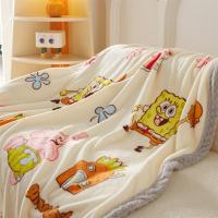 ราคา 1 PC การ์ตูนสไตล์ SpongeBob SquarePants ผ้าห่มมัลติฟังก์ชั่นสําหรับเด็กอนุบาลเดี่ยวขนาด Queen ผ้าห่มอาหารกลางวัน/ผ้าปูที่นอน/ผ้านวมฤดูร้อน 100*115 ซม. (27704093492)