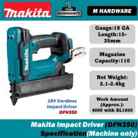 ราคา Makita DFN350Z 18Vmax Cordless Brad Nailer (50202504707)