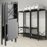 ราคา ตู้เสื้อผ้าเรียบง่ายทั้งหมดโครงเหล็กหนาเหล็กตู้เสื้อผ้าผ้าท่อเหล็กพับประกอบตู้เสื้อผ้าแขวน (27420383969)