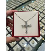 ราคา จี้ไม้กางเขนประดับเพชรรัสเซีย (เพชรเทียม) แถมสร้อยคอ งานเงินแท้ 925 (28884726775)