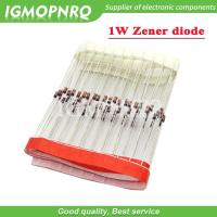 ราคา 100pcs 1W Zener diode DO-41 3V 3V3 3V6 3V9 4V3 4V7 5V1 5V6 6V2 6V8 7V5 8V2 9V1 10V 11V 12V 13V 15V 1N4733A 1N4742A 1N4728A (22930911175)