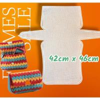 ราคา แผ่นเฟรม สำเร็จรูป ทำกระเป๋า ใช้สำหรับ ปักไหมพรม เพื่อเย็บประกอบเป็นกระเป๋า Plastic Canvas (41753509272)