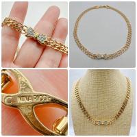 ราคา สร้อยคอวินเทจ แบรนด์ Nina Ricci สภาพสวย สีสด (24778962893)