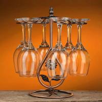 ราคา ที่แขวนแก้ว​ไวน์​ Wine Rack ชั้นแขวนแก้วไวน์ 6ใบ โครงสร้างสวยสไตล์วินเทจ (25670560268)