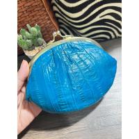 ราคา กระเป๋าป๊อกแป๊กหนังปลาไหลแท้ สีฟ้า (19391901895)