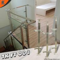 ราคา เสาบันได Stainless เสาราวกระจก เสายึดบันได ราวบันได เสายึดบันได TK FT001 (7055690932)