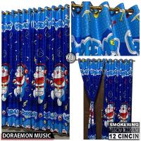 ราคา WHOLESALE ผ้าม่านย่น 12 หลุม พร้อม Doraemon Music Motif (26665146634)