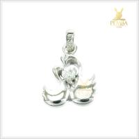 ราคา จี้เพทายขาว รูปหงษ์ เล็กๆ แต่น่ารัก เงินแท้ (9611584699)