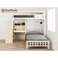 ราคา เตียงล่างโล่ง บันไดกล่อง + เตียงชั้นเดียว 3.5 ฟุต + โต๊ะหนังสือ (24661136860)