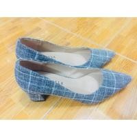 ราคา รองเท้าส้นตึก รองเท้าสีเทา (2580684778)