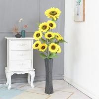ราคา ดอกไม้ปลอม ช่อดอกไม้ ช่อเปล่า ดอกทานตะวันดอกไม้ปลอมตกแต่งดอกไม้แห้งช่อดอกไม้ตกแต่งขนาดใหญ่สาขาสูงดอกทานตะวันห้องนั่งเล่นตกแต่งดอกไม้พืชสูง (46653058367)
