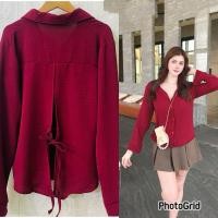 ราคา เสื้อเชิ้ตแขนยาวผูกโบว์ด้านหลัง (44200016036)