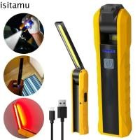 ราคา ISITAFT โคมไฟตรวจสอบ, ไฟฉาย LED พับโคมไฟทํางาน, ไฟฉายปฏิบัติแม่เหล็กแบบชาร์จไฟได้ COB Light กลางแจ้ง (48403053871)