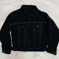 ราคา เสื้อ Jecket ยีนส์สีดำปักลายดอก (มือ2) สภาพดีมาก (2328313415)