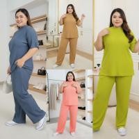 ราคา TZ9998 ชุดเซ็ทสาวอวบ Set 2 ชิ้น เสื้อแขนสั้น กางเกงขายาว แมทง่ายๆ ใส่ได้ทุกวัน สีสดใ พร้อมส่งจากไทย (57252509226)