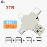 ราคา 【COD】1tb HP 4 in 1 Flash Drive Fast Speed USB 3.0 2TB OTG Pendrive สําหรับ i/Phone/Tablet/Android/PC (27801553627)