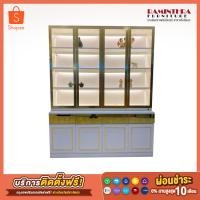 ราคา ตู้โชว์ขอบทอง 1.80 ซม (19508293808)