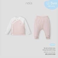 ราคา NOUS - เซตยาวปาดไหล่สีชมพูอ่อนและขาว - SS25.ที8เอ (43012547356)