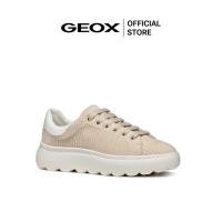 ราคา GEOX รองเท้าผ้าใบผู้หญิง รุ่น D SPHERICA EC4.1 - LT TAUPE/WHITE FW24 (D46TCGCH61ZF_F4BRWT) (27056974718)