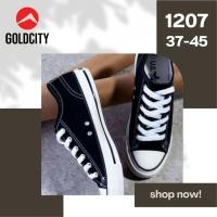 ราคา GOLDCITY รุ่น 1207 รองเท้าผ้าใบแฟชั่นทรงคอนเวิร์ส SIZE 37-45 (14598549534)