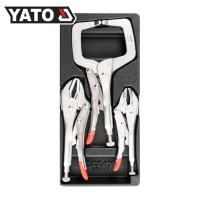 ราคา (มีใบกำกับภาษี) YATO YT-55472 ชุดถาดเครื่องมือ ชุดคีมล็อค 3 ตัวชุด (23041802835)