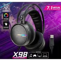 ราคา HEADSET (หูฟัง) NUBWO GAMER X98 [7.1] (BLACK) (25503893826)