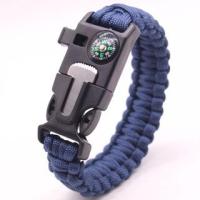 ราคา สร้อยข้อมืออเนกประสงค์ สายรัดข้อมือเชือกพาราคอร์ต มีเข็มทิศ นกหวีด ที่จุดไฟ ตั้งแคมป์ เดินป่า มีเข็มทิศ (23423848482)