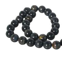 ราคา ลูกปัดหินแท้ เม็ดกลม (Round) หินพลอยตาเสือ (Tiger Eye) 12 mm - (LZ-0413 สีดำ) (4054931270)