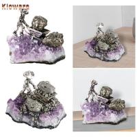 ราคา [Kloware] Amethyst Cluster with Miner Statutte ตกแต่งควอตซ์ Geode คริสตัล Rock เครื่องประดับสําหรับเดสก์ท็อปและตกแต่งห้อง (47053101164)