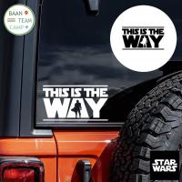 ราคา สติ๊กเกอร์ Star wars สตาร์วอร์ Mandalorian สตาวอ สตาร์วอ starwars starwar แต่ง ติด รถยนต์ รถ เบบี้ โยดา bany yoda war (19726100225)