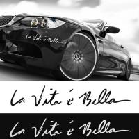 ราคา La Vita E Bella Car Sticker Life Is Beautiful Vinyl Decoration Funny Reflective Vehicle Decal Bumper Decal DIY Car Acces (26685179125)