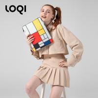 ราคา กระเป๋าพับได้ LOQI ลาย Mondrian สะพายข้าง ขนาดพกพาสะดวก กระชับสิ่งแวดล้อม (52250706900)